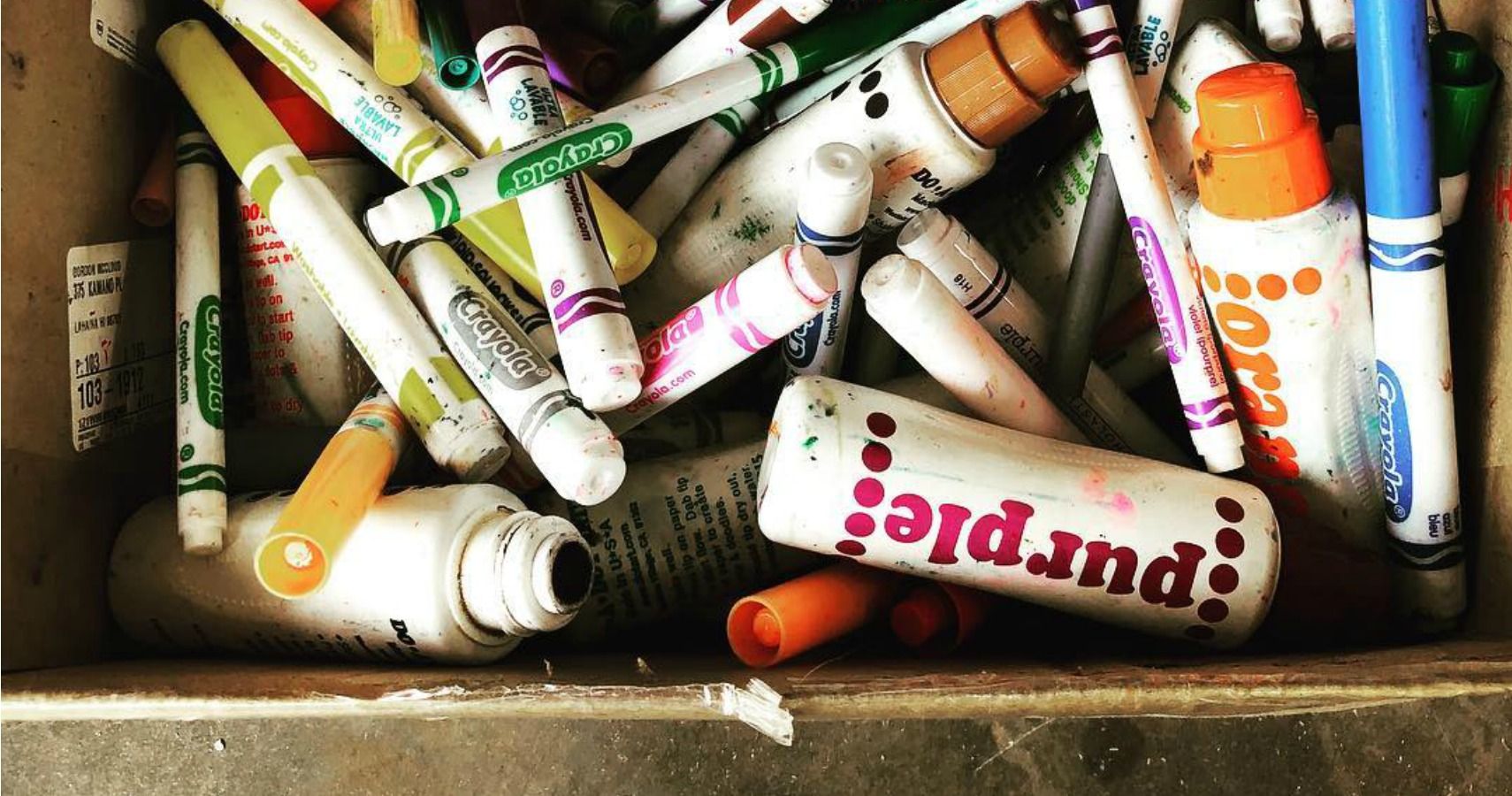 Donate Old & DriedOut Markers To Crayola's Free Recycling Program