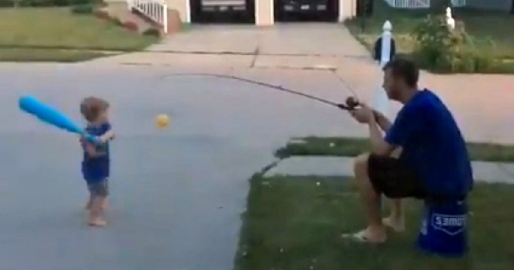 baseball fishing pole Dad's Baseball Hack Will Save You Hours Running After The Ball