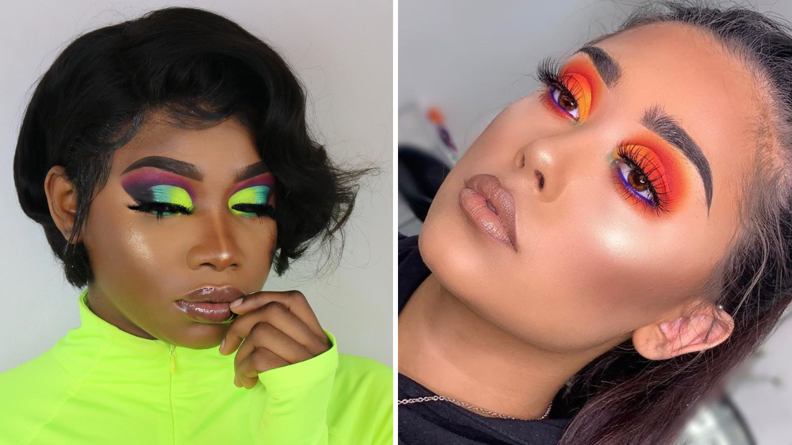 Neon Makeup Look: Photos