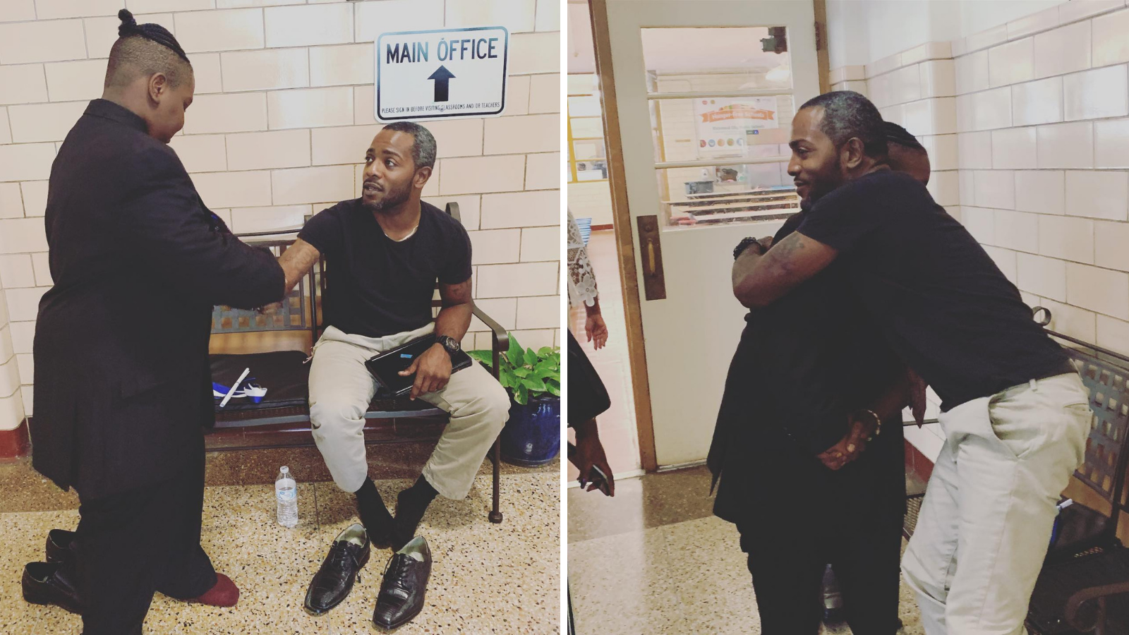 Teacher Gives Up His Shoes To A Student Whose Footwear Broke
