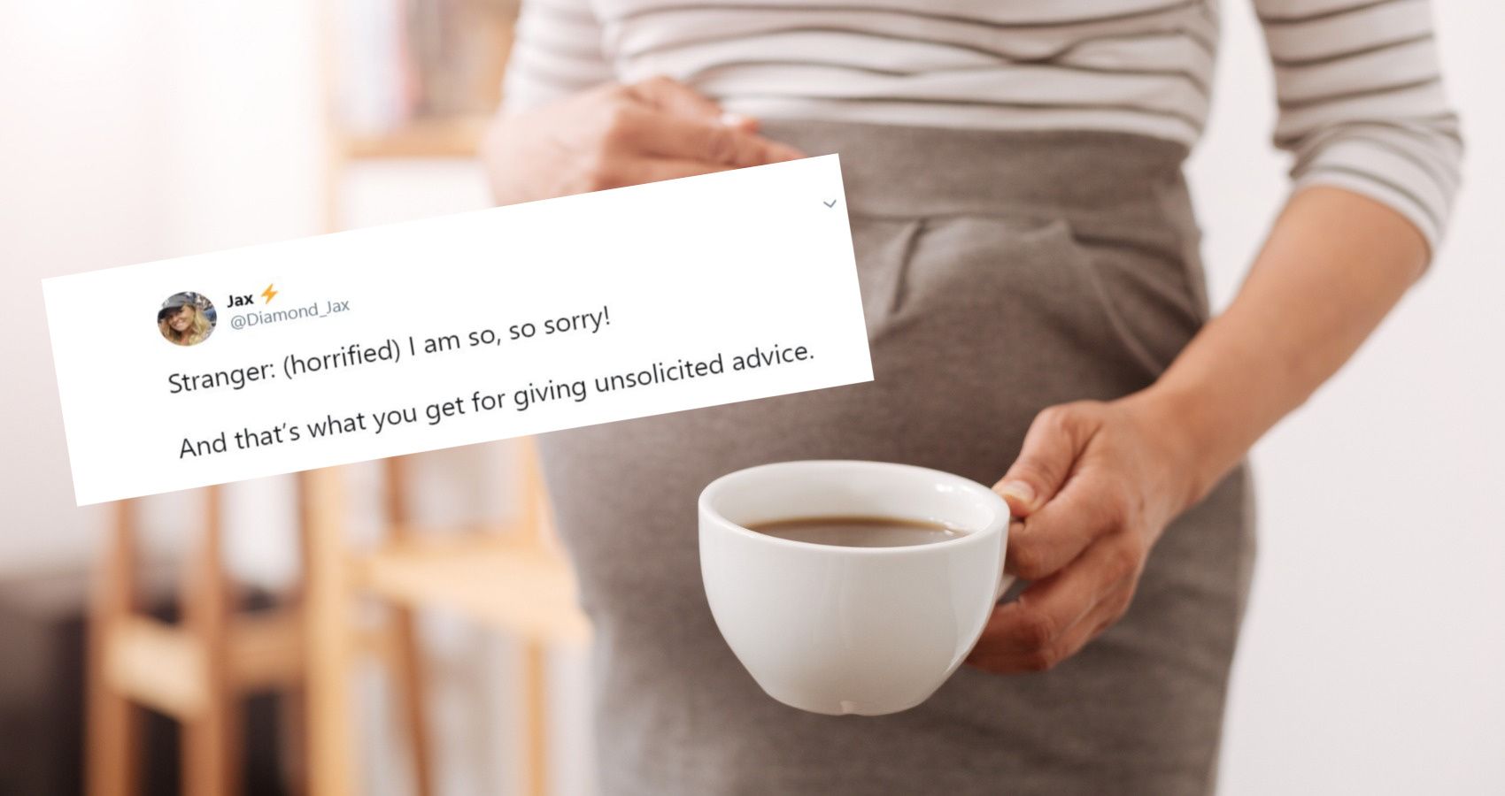 Pregnant Drinking Coffee Mom Claps Back