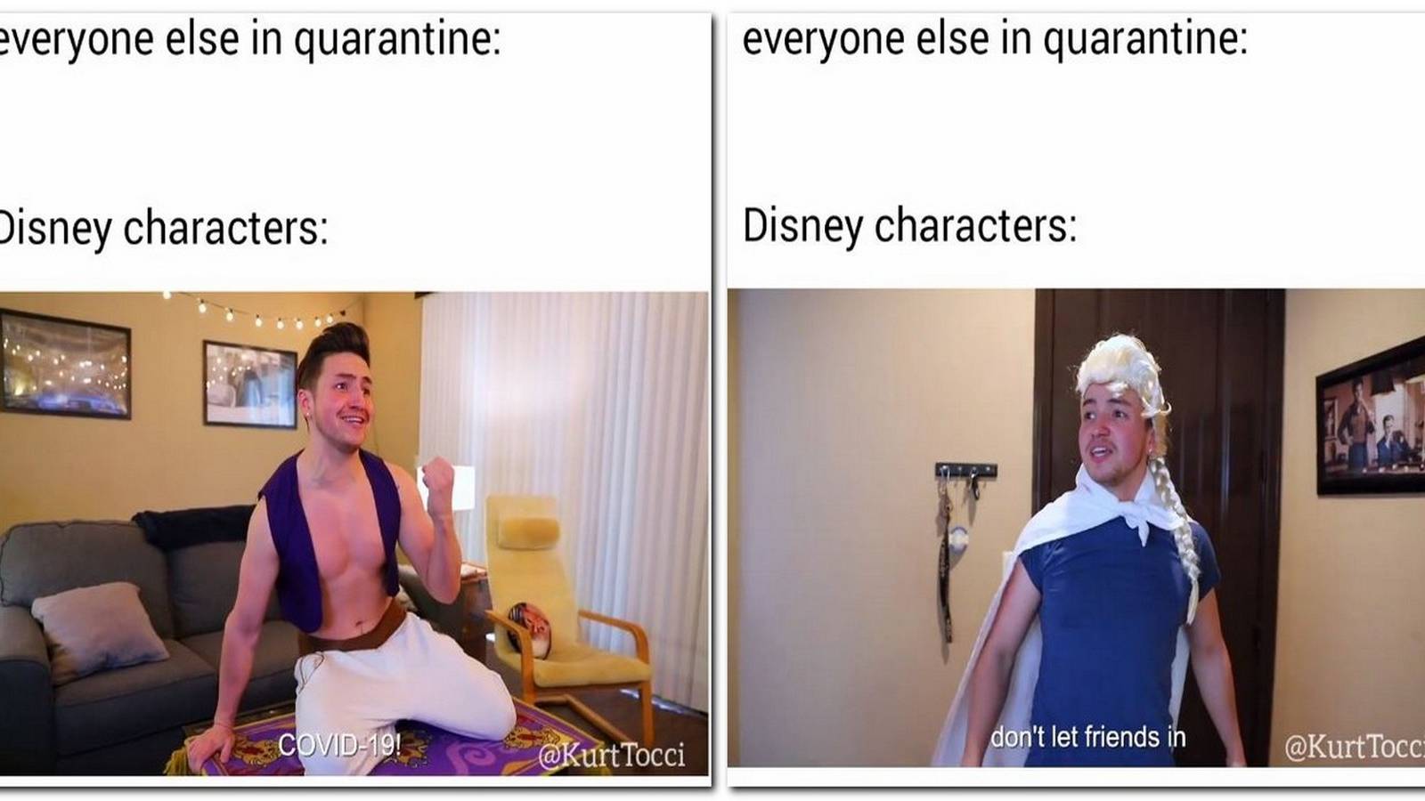 Content Creator Parodies Disney Characters In Quarantine