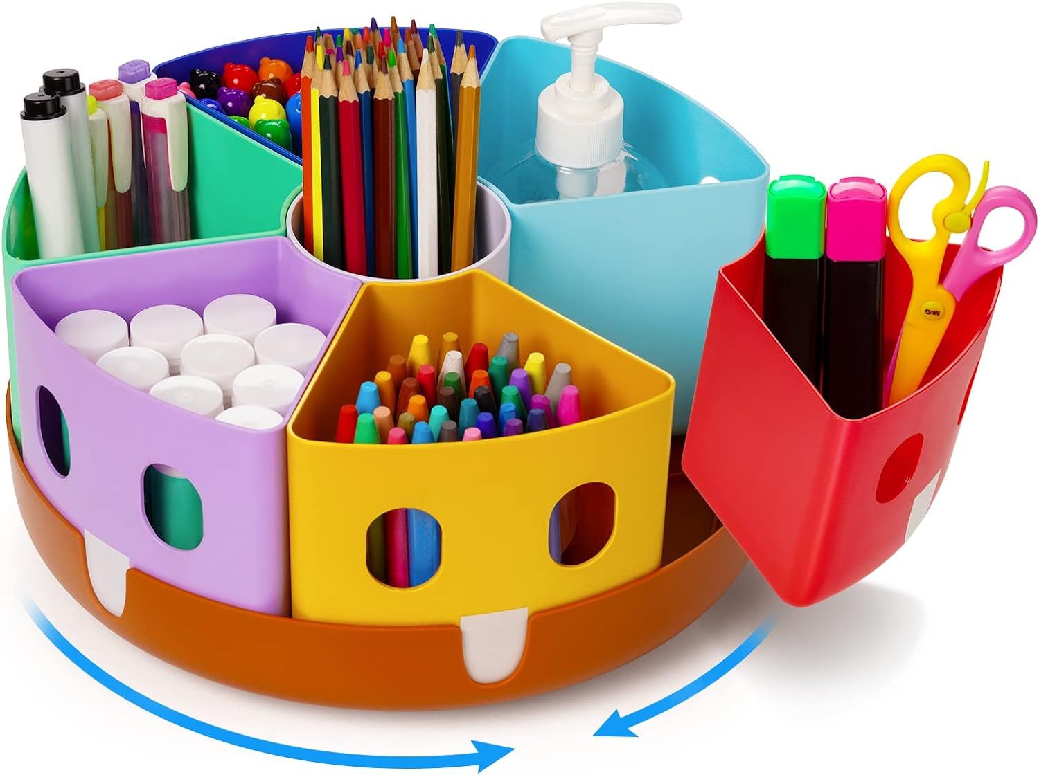 Funtopia Plastic Art Box for Kids, Multi-Purpose Portable Storage