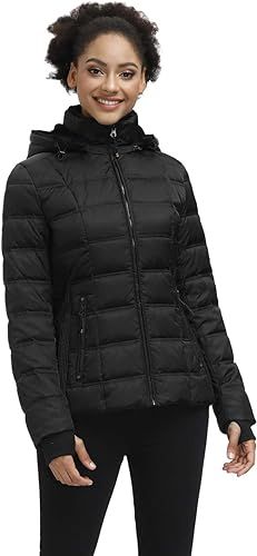 ROYAL MATRIX Women's Winter Coats Fleece Lined Parka Jacket Hooded