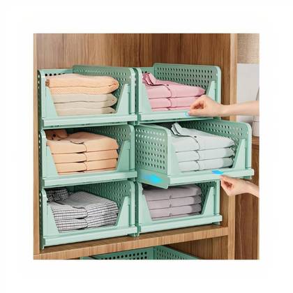 Clear Stackable Storage Drawers for Home Organization