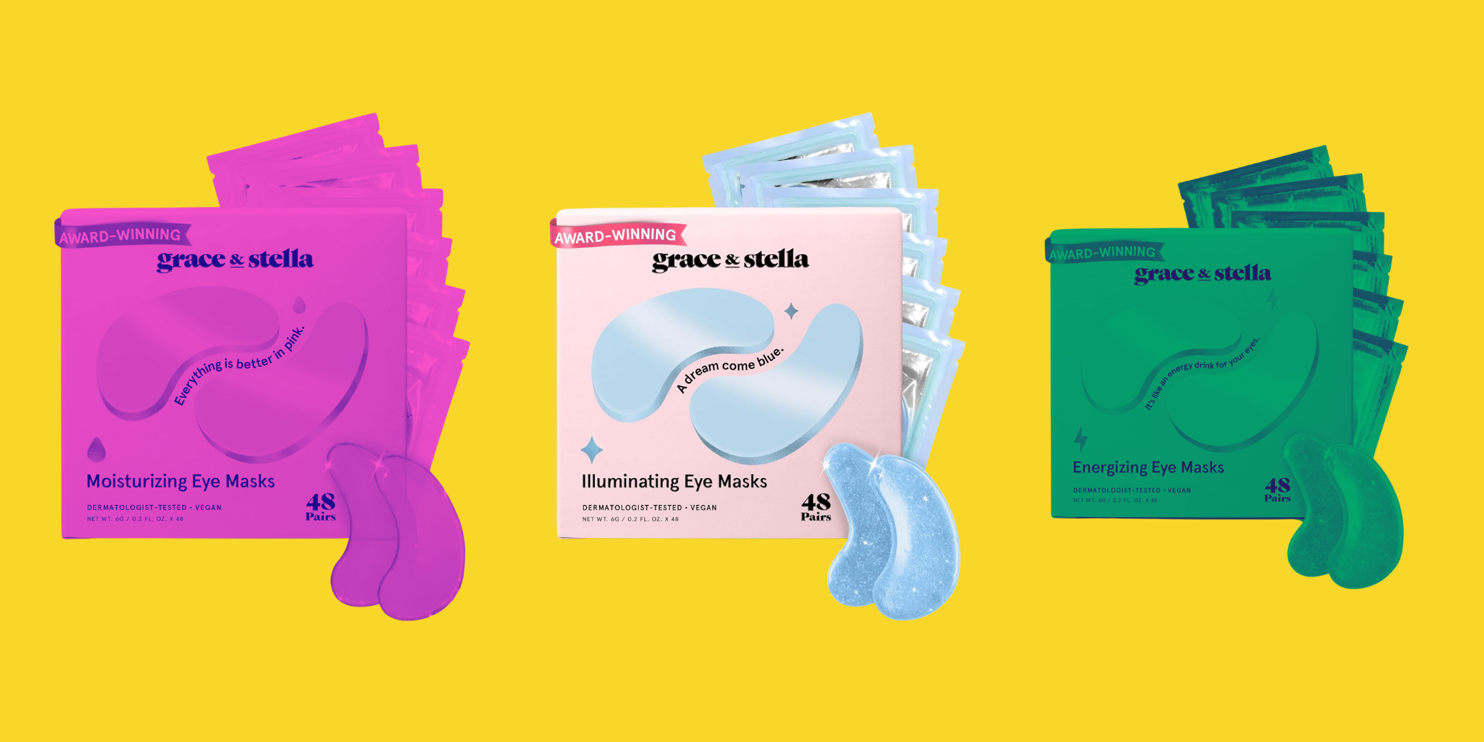 Grace & Stella Energizing Eye Masks: 35% Off on Amazon