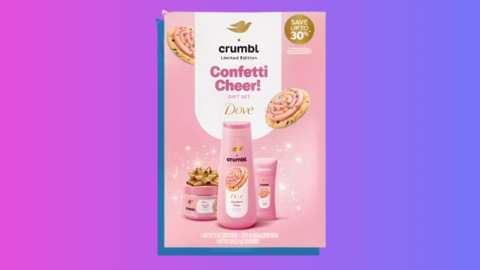 Dove x Crumbl Limited Edition Body Care Products Dove x Crumbl Limited Edition Body Care Products
